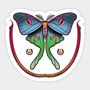 Luna Moth Sticker